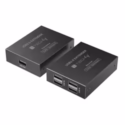 Techly IUSB-EXTEND1504P, Trasmettitore e ricevitore AV, 150 m, Cablato, Nero