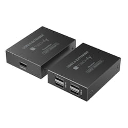 Techly IUSB-EXTEND1504P moltiplicatore AV Trasmettitore e ricevitore AV Nero