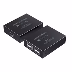 Techly IUSB-EXTEND1504P moltiplicatore AV Trasmettitore e ricevitore AV Nero