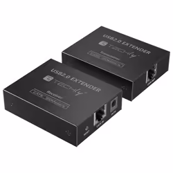 Techly IUSB-EXTEND1504P moltiplicatore AV Trasmettitore e ricevitore AV Nero