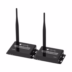Techly IDATA HDMI-WL55, 1920 x 1080 Pixel, Trasmettitore e ricevitore AV, 50 m, Con cavo e senza cavo, Nero, HDCP