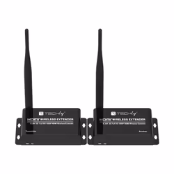 Techly IDATA HDMI-WL55 moltiplicatore AV Trasmettitore e ricevitore AV Nero