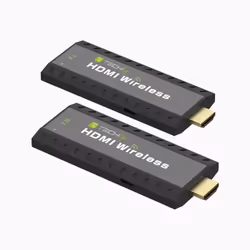 Techly IDATA HDMI-WL53, 1920 x 1080 Pixel, Trasmettitore e ricevitore AV, 50 m, Wireless, Nero, HDCP