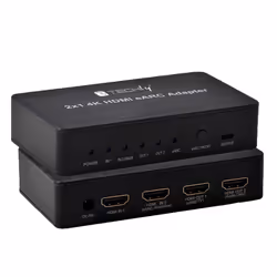 Techly IDATA HDMI2-4K2EARC, HDMI, 2.0b, Micro-USB, Nero, 60 Hz, 18 Gbit/s