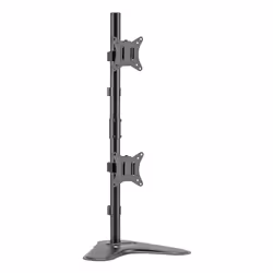 Techly Supporto da Scrivania 2 Monitor 17-32" con Base e Supporto per Smartphone, 18 kg, 43,2 cm (17"), 81,3 cm (32"), 100 x ...