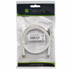 Techly ICOC-MU4-40G240W1 cavo USB USB4 Gen 3x2 1 m USB C Bianco