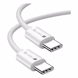 Techly ICOC-MU4-20G240W2, 2 m, USB C, USB C, USB4 Gen 2x2, 20 Gbit/s, Bianco