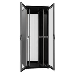Techly I-CASE EV-4281V2PBF rack 42U Portapacchi a pavimento Nero