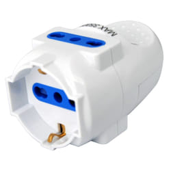 Techly IPW-PR3UN-WT presa energia Bianco