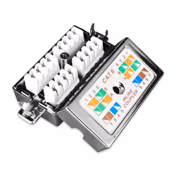 Techly IWP-ADAP CB6T scatola di derivazione di rete Cat6 Argento
