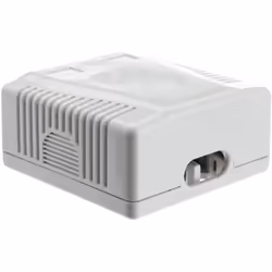 Techly Presa a Muro con 2 Frutti RJ45 Cat.6 UTP Beige