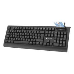 Techly IDATA 955-UBK-SMART tastiera Casa/ufficio USB QZERTY Italiano Nero