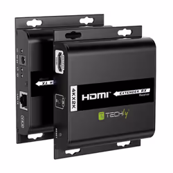 Techly IDATA EXTIP-3834KP6R moltiplicatore AV Ricevitore AV Nero