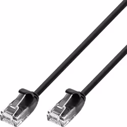 Techly ICOC U6-SLIM-010BK2, 1 m, Cat6, U/UTP (UTP), RJ-45, RJ-45, Nero