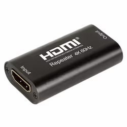 Techly IDATA HDMI2-RIP4KTS, 3840 x 2160 Pixel, Ripetitore AV, 40 m, Cablato, Compatibilità 3D, HDCP