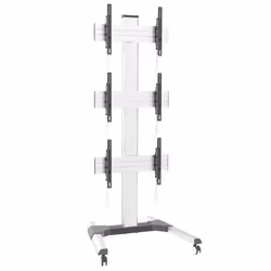 Techly Supporto a Pavimento per 3 TV LCD/LED 32-55" per Video Wall, 81,3 cm (32"), 139,7 cm (55"), 200 x 200 mm, 600 x 400 mm ...
