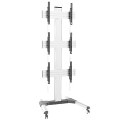 Techly Supporto a Pavimento per 3 TV LCD/LED 32-55" per Video Wall