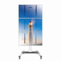 Techly Supporto a Pavimento per 3 TV LCD/LED 32-55" per Video Wall - Vista aggiuntiva 6