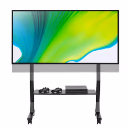 Techly Supporto a Pavimento con Mensola per TV LCD/LED/Plasma 45-90"