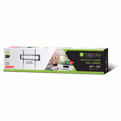 Techly Staffa a Muro Fissa Slim TV LED LCD 60-120"
