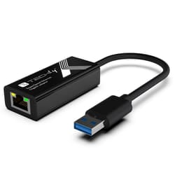 Techly IDATA USB-ETGIGA3T3 replicatore di porte e docking station per laptop Cablato USB 3.2 Gen 1 (3.1 Gen 1) Type-A Nero