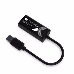 Techly IDATA USB-ETGIGA3T3 replicatore di porte e docking station per laptop Cablato USB 3.2 Gen 1 (3.1 Gen 1) Type-A Nero