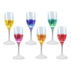 Techly IC-GLASS02 bicchiere da champagne 6 pz 120 ml Plastica