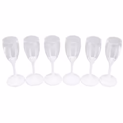 Techly IC-GLASS02 bicchiere da champagne 6 pz 120 ml Plastica