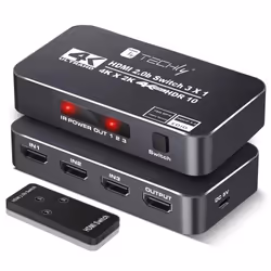 Techly IDATA HDMI2-4K3160B, HDMI, 2.0b, Micro-USB, Nero, 60 Hz, 480i, 480p, 576i, 576p, 720p, 1080p
