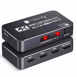 Techly IDATA HDMI2-4K3160B conmutador de vídeo HDMI