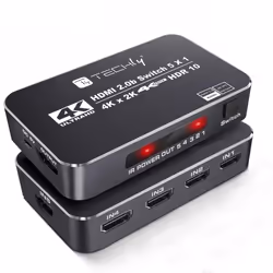 Techly IDATA HDMI2-4K5160B conmutador de vídeo HDMI