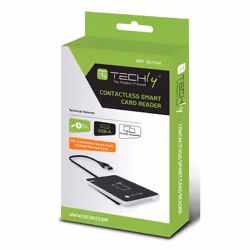Techly I-CARD CAM-CIE lettore RFID USB Nero, Argento