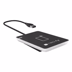 Techly I-CARD CAM-CIE lettore RFID USB Nero, Argento