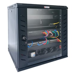 Techly Armadio Rack 19" a Muro 9 Unità P.450 mm Flat Pack Nero