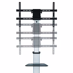 Techly Supporto a Pavimento con Mensola Trolley TV LCD/LED 37-86" - Vista aggiuntiva 7