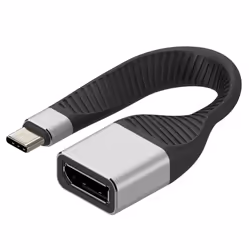 Techly ICOC-USBC-DP12, 0,131 m, USB tipo-C, DisplayPort, Maschio, Femmina, Dritto