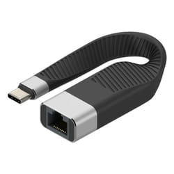 Techly Cavo Corto Piatto USB-C Maschio a RJ45 Femmina FPC 14,4 cm