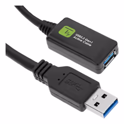 Techly ICUR3050G cavo USB USB 3.2 Gen 1 (3.1 Gen 1) 5 m USB A Nero - Vista aggiuntiva 3