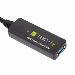Techly ICUR30100G cavo USB USB 3.2 Gen 1 (3.1 Gen 1) 10 m USB A Nero - Vista aggiuntiva 6