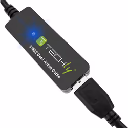 Techly ICUR30100G cavo USB USB 3.2 Gen 1 (3.1 Gen 1) 10 m USB A Nero - Vista aggiuntiva 7
