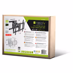 Techly ICA-PLB-473 Supporto TV a parete 75" Nero