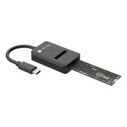 Techly IADAP USB32-SATASSD contenitore di unità di archiviazione Box esterno SSD Nero M.2
