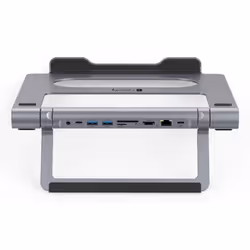 Techly Docking Station USB-C 9 in 1 Hub USB3.1 Stand per Notebook Pieghevole - Vista aggiuntiva 4