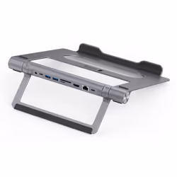 Techly Docking Station USB-C 9 in 1 Hub USB3.1 Stand per Notebook Pieghevole - Vista aggiuntiva 5