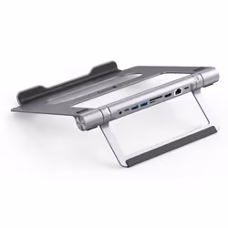 Techly Docking Station USB-C 9 in 1 Hub USB3.1 Stand per Notebook Pieghevole - Vista aggiuntiva 6
