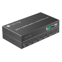 Techly IDATA HDMI-104VW processore video a parete Nero