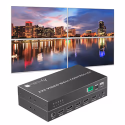 Techly IDATA HDMI-104VW processore video a parete Nero