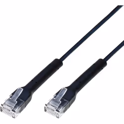 Techly ICOC U6A-BD-010B, 1 m, Cat6a, U/UTP (UTP), RJ-45, RJ-45, Nero