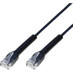 Techly ICOC U6A-BD-010B cavo di rete Nero 1 m Cat6a U/UTP (UTP)