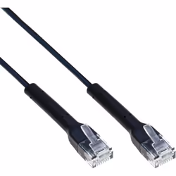 Techly ICOC U6A-BD-010B cavo di rete Nero 1 m Cat6a U/UTP (UTP)